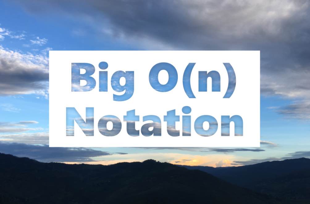 Big-O Notation header